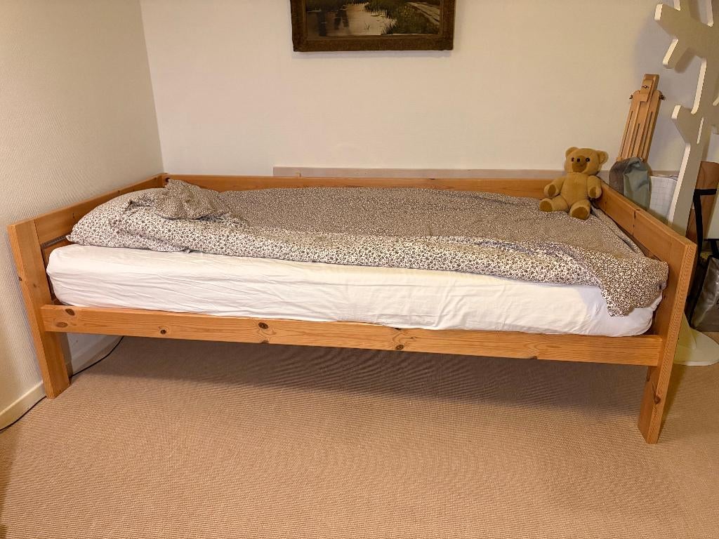 LIFETIME houten bed, Kinderen en Baby's, Kinderkamer | Bedden, 85 tot 100 cm, Gebruikt, 180 cm of meer, Ophalen