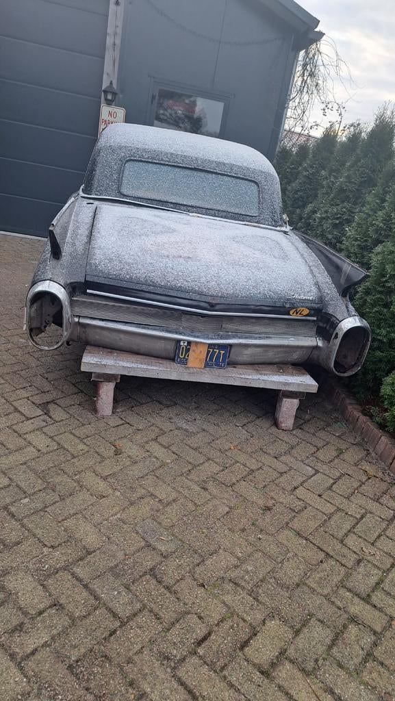 Cadillac 1960 achter klep punt gaaf  met voor bumper 750 usa, Auto-onderdelen, Carrosserie en Plaatwerk, Bumper, Cadillac, Voor
