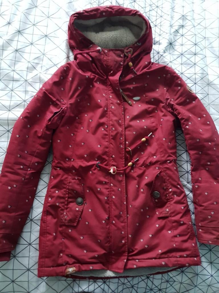 Winterjas Maat S, Ophalen of Verzenden, Maat 36 (S), Gedragen, Rood