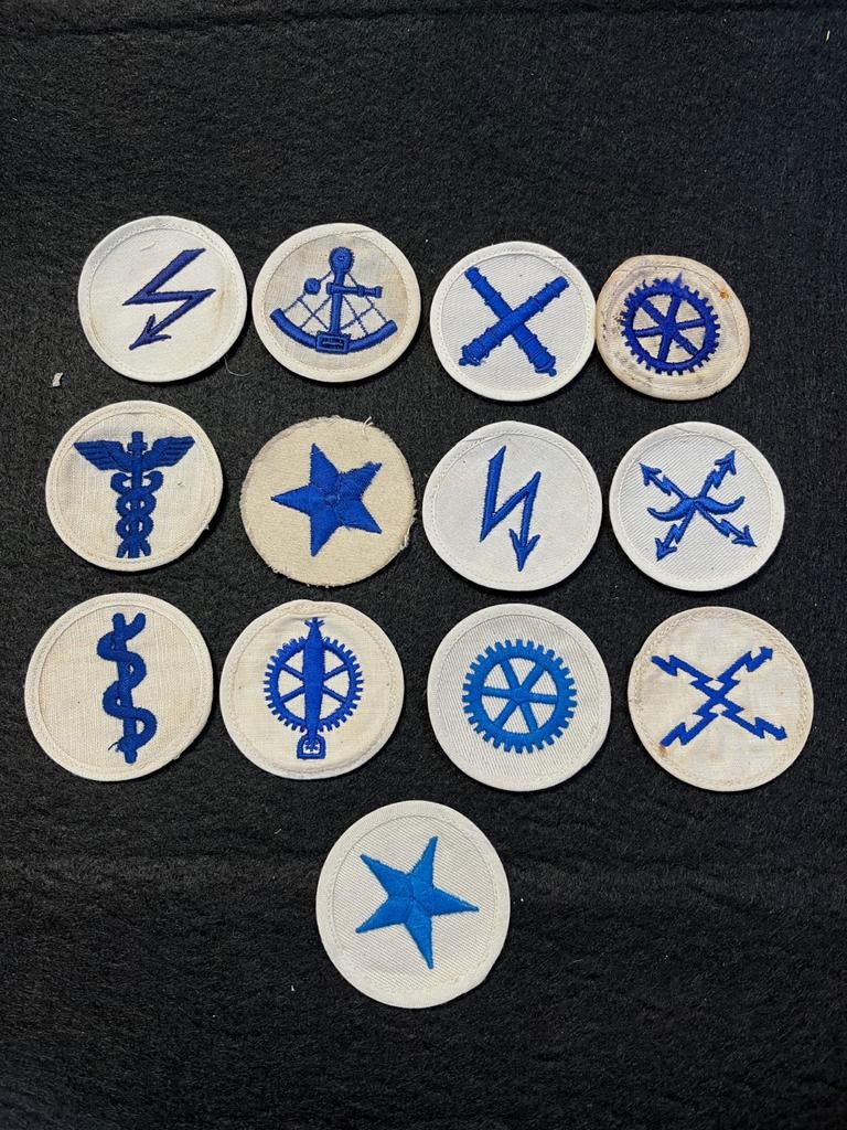 Kriegsmarine mouw patches, Verzamelen, Verzenden, Marine, Duitsland, Embleem of Badge