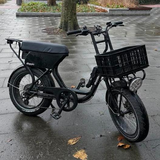 Doppio E-bike fat bike, Zo goed als nieuw, Minder dan 47 cm, 30 tot 50 km per accu, Ophalen