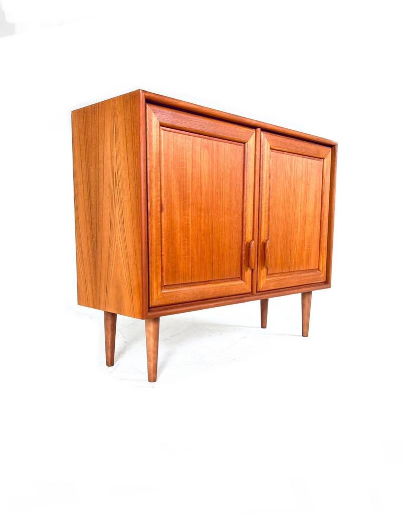 Vintage teakhouten wandkast, Heinrich Riestenpatt ‘60, Met deur(en), Teakhout, Ophalen of Verzenden, Zo goed als nieuw