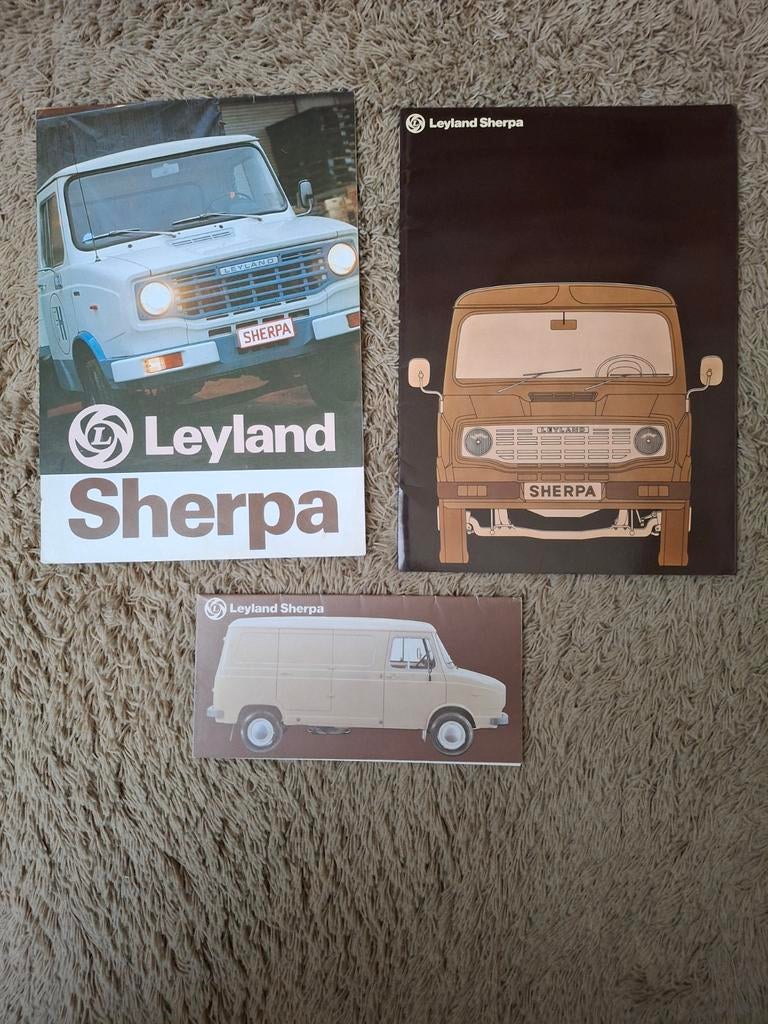 3x autofolder Leyland Sherpa, Verzenden, Zo goed als nieuw, Overige merken
