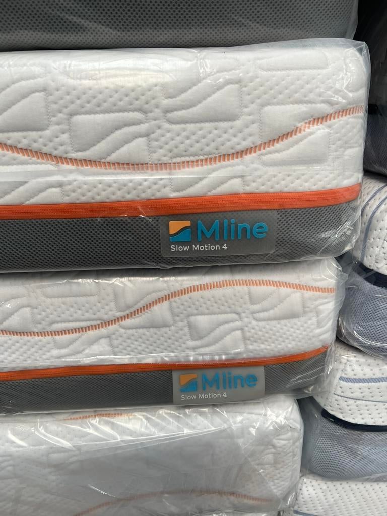 2x Mline slowmotion 4 90x220 matras event. Auping tempur, Ophalen, 90 cm, Eenpersoons, Nieuw