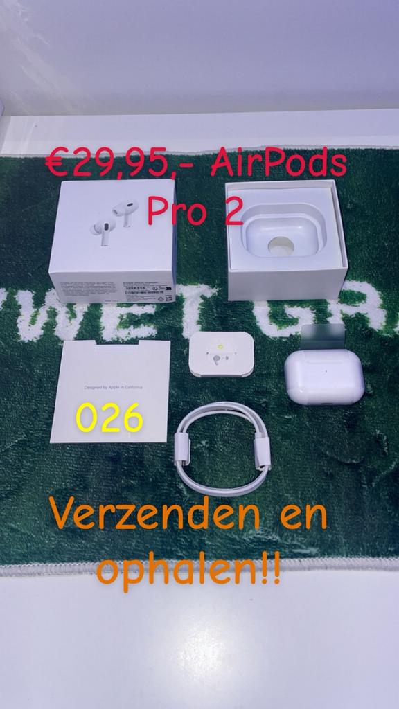 Airpods Pro 2, Ophalen of Verzenden, Nieuw, Overige merken, Draadloos