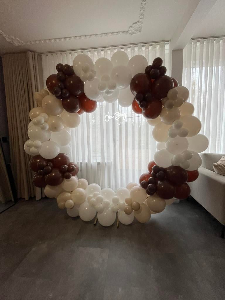 Ballonen backdrop gender reveal/verjaardag, Verzenden, Zo goed als nieuw, Geboorte of Huwelijk
