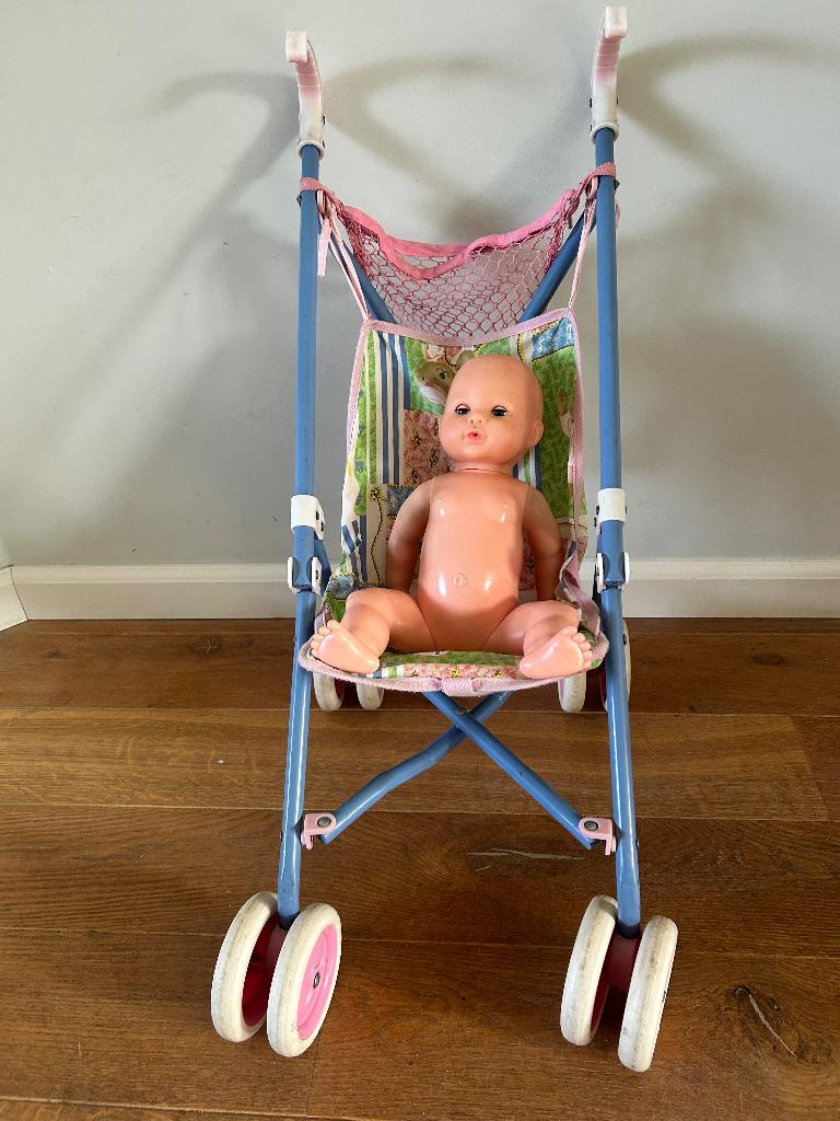 Kinderwagen met pop, Ophalen, Gebruikt, Babypop