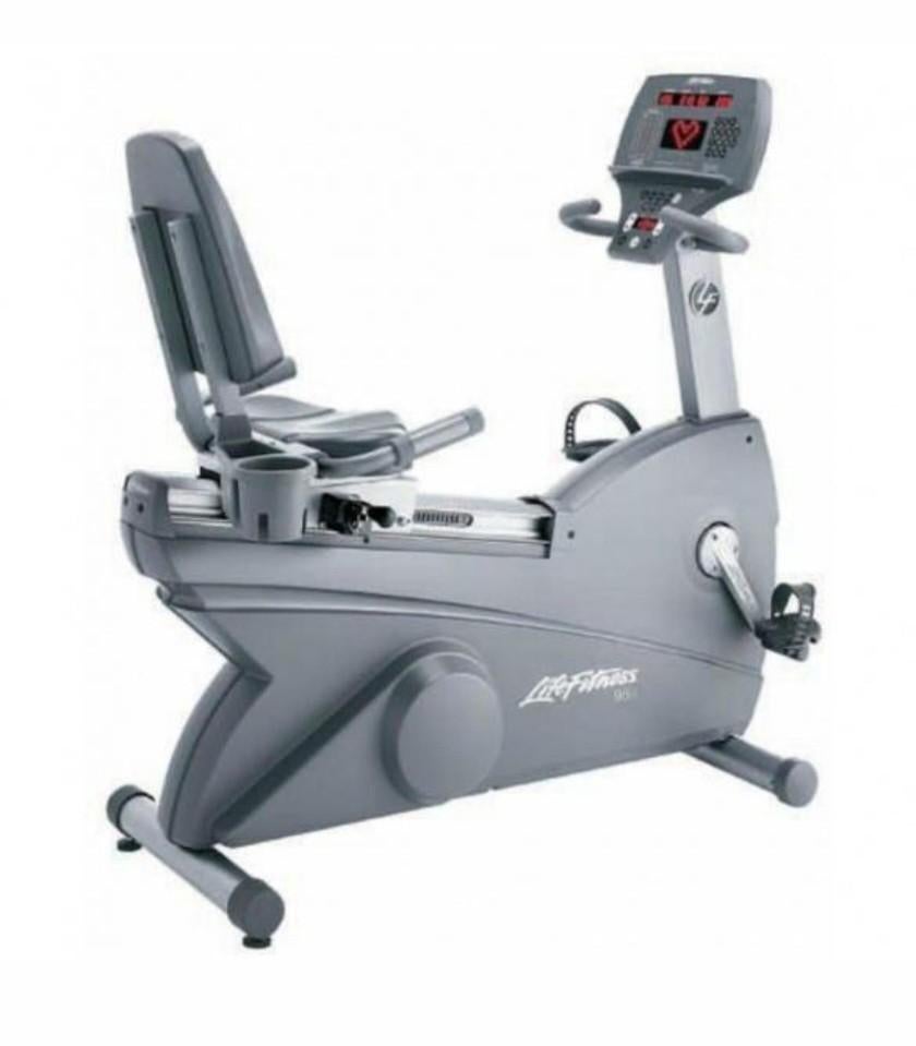 life fitness 95ri recumbent bike lig fiets, Ophalen, Gebruikt, Benen, Ligfiets