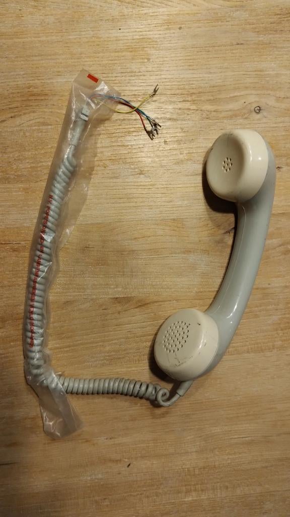 Vintage grijze telefoonhoorn KPN, Telecommunicatie, Vaste telefoons | Niet Draadloos, Ophalen of Verzenden, Gebruikt