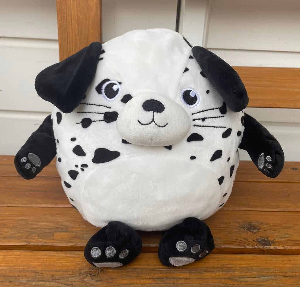 HEMA knuffel hond kawaii | dalmatiër zwart wit, Ophalen of Verzenden