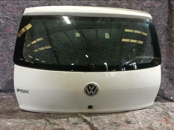 Achterklep VW Fox kleur wit, Ophalen, Gebruikt, Achter, Achterklep