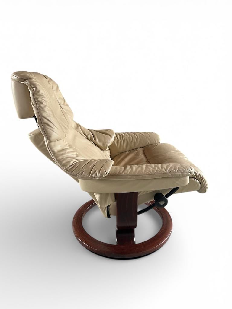 Ekornes Stressless MAYFAIR Bruin Lederen Relaxfauteuil, Ophalen of Verzenden, Zo goed als nieuw, Leer