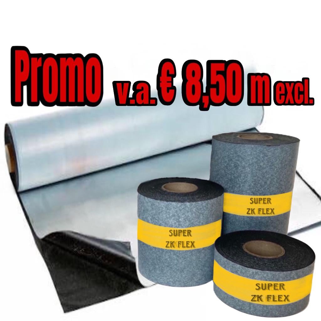 EPDM 1,3mm dik | Zelfklevend 1.50m Breed € 8,50m excl., Ophalen, Overige materialen, Zwart, Nieuw