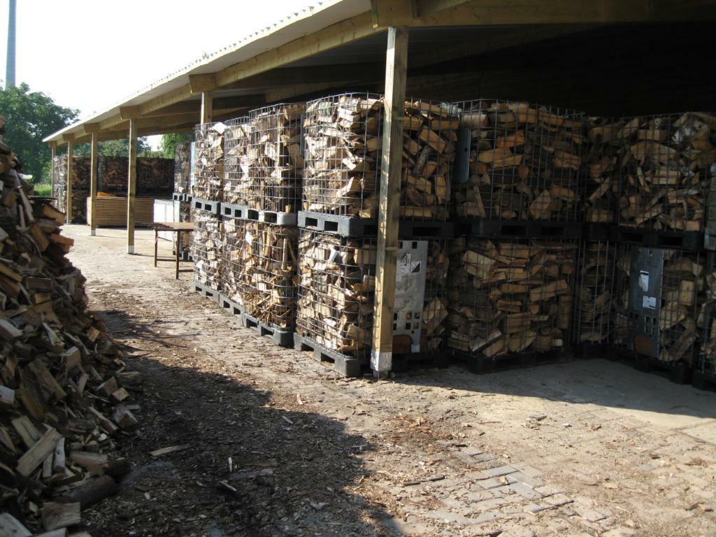 openhaardhout/ haardhout in bakken ca 1,2m3 losgestort, Tuin en Terras, Haardhout, 3 tot 6 m³, Ophalen of Verzenden, Eikenhout