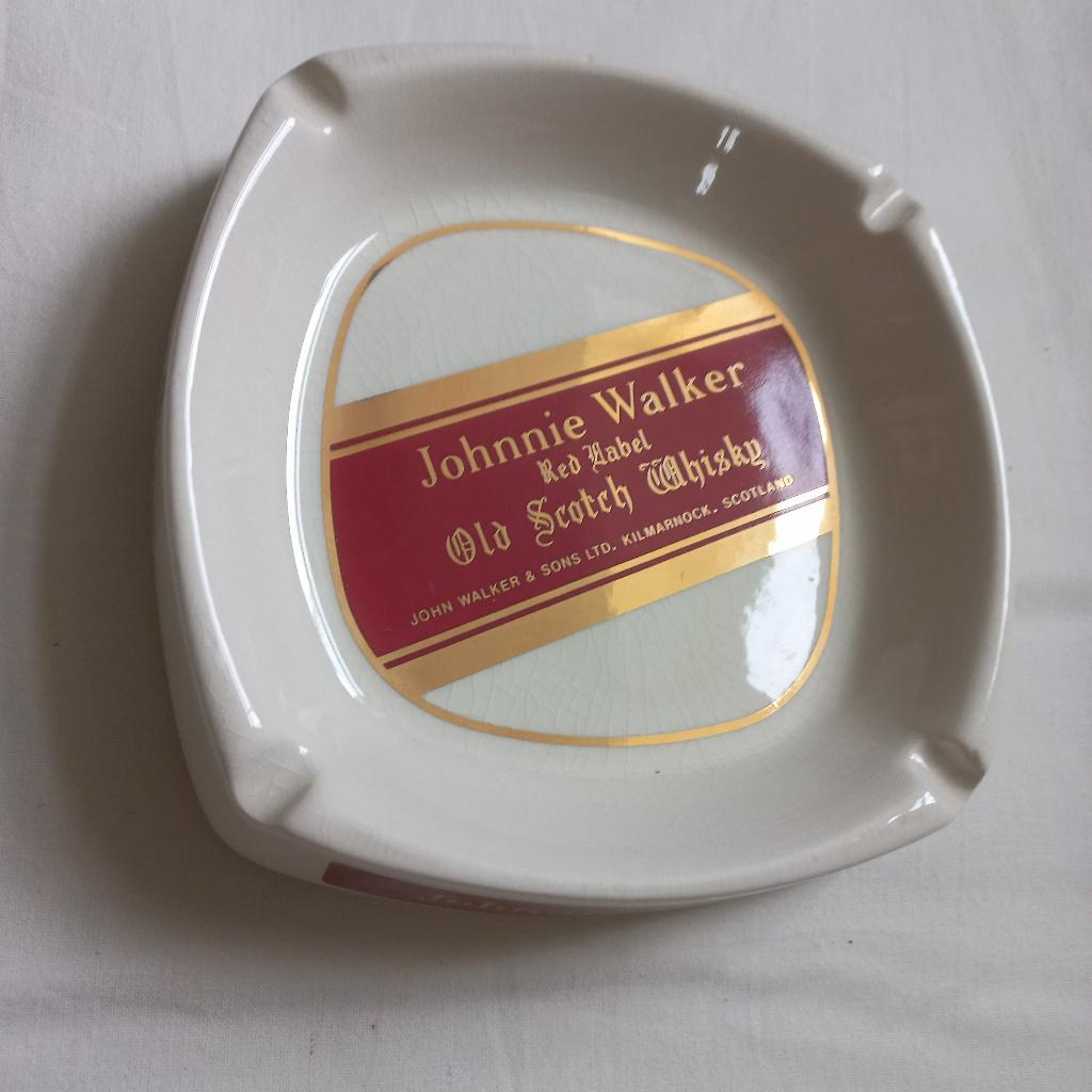 Asbak Johnnie Walker whisky, Ophalen of Verzenden, Gebruikt, Gebruiksvoorwerp
