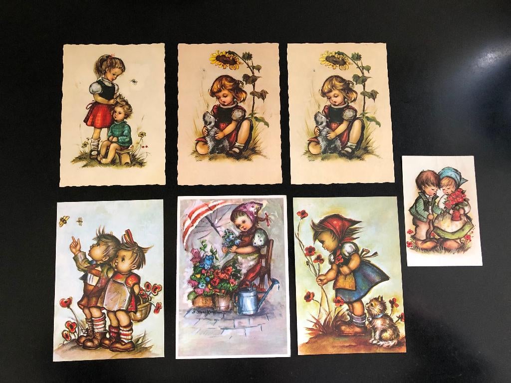 Vintage Hummel Like Kaarten 1960, Verzamelen, Ophalen of Verzenden, Voor 1920, Limburg