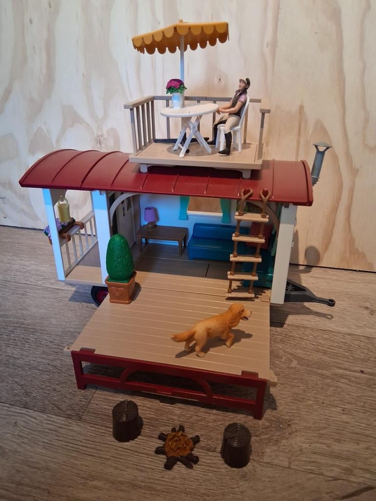 Schleich woonwagen, Ophalen of Verzenden, Gebruikt