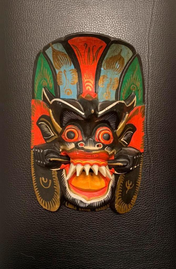 Masker uit Bali houtsnijwerk, Ophalen of Verzenden