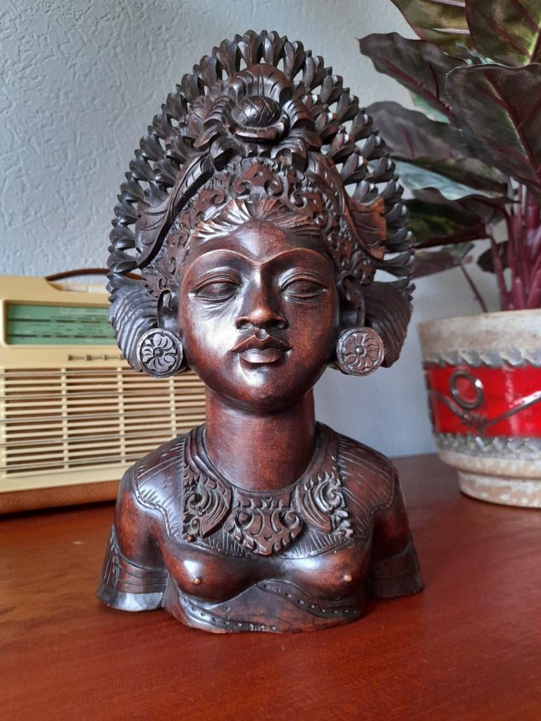 Balinese vrouw , buste, Antiek en Kunst, Ophalen of Verzenden