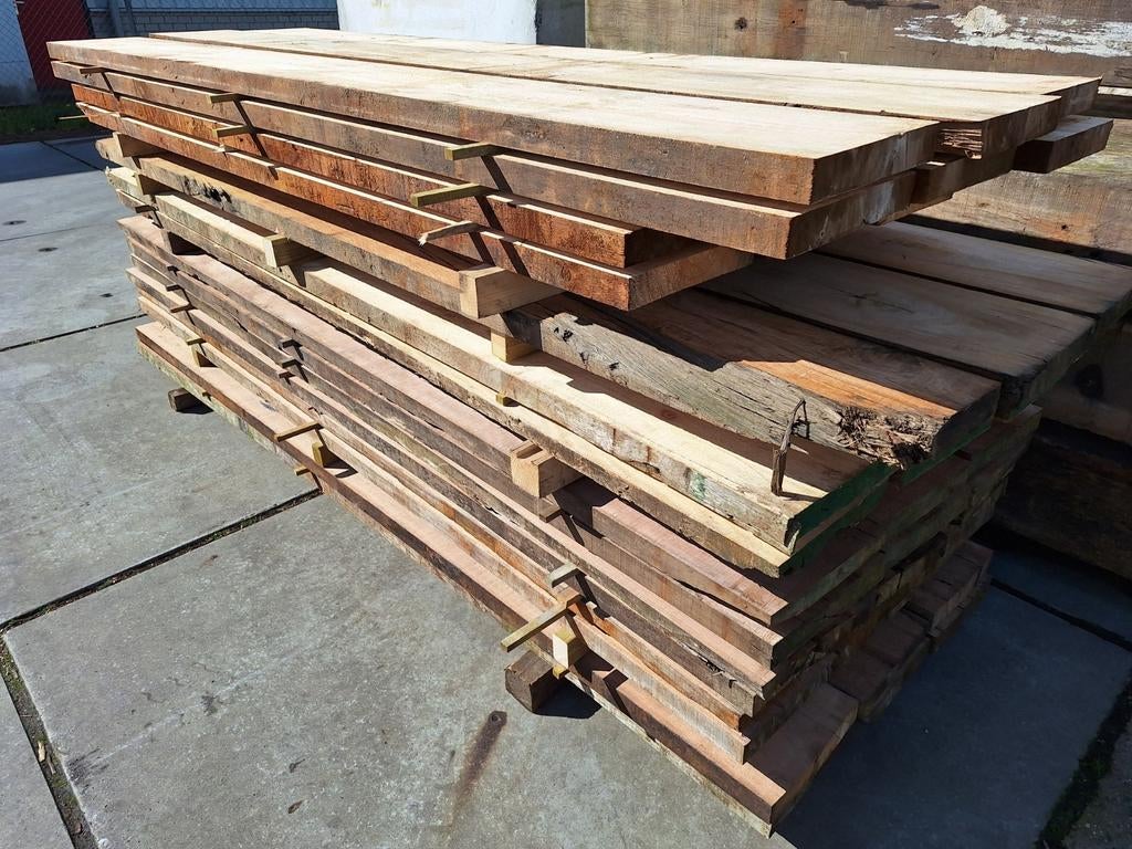 30cm brede hardhouten  planken  vensterbank  wandplank, Ophalen, Gebruikt, Plank