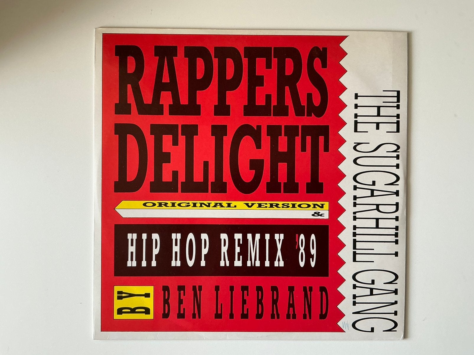 Sugarhill Gang – Rapper's Delight (Hip Hop Remix '89) 12”, Cd's en Dvd's, Vinyl | Dance en House, Gebruikt, Disco, 1980 - 1989
