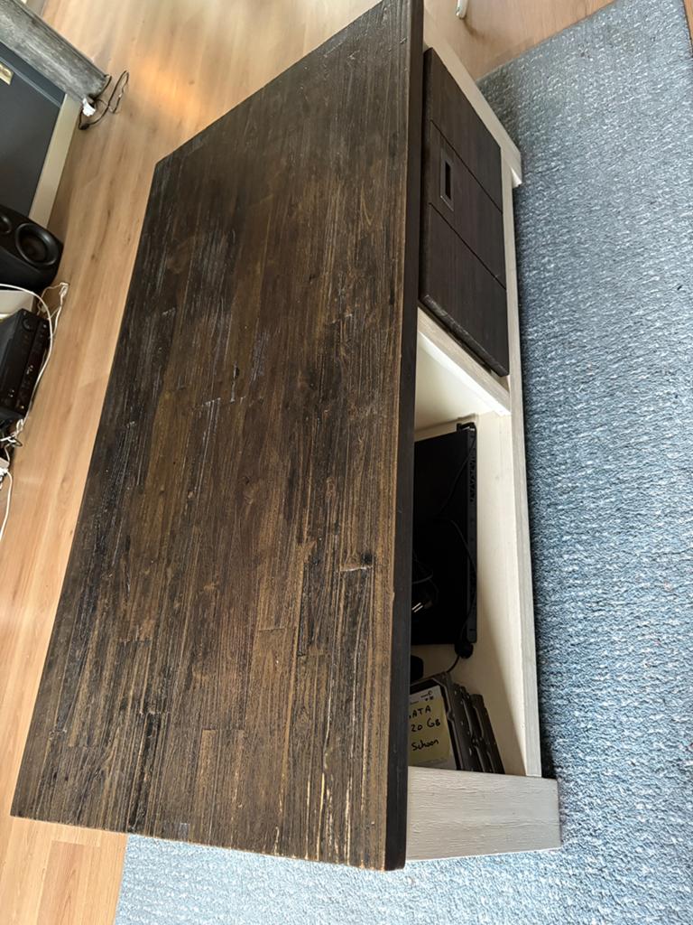 Landelijke salontafel, Huis en Inrichting, Ophalen, Gebruikt, 100 tot 150 cm, 50 tot 100 cm