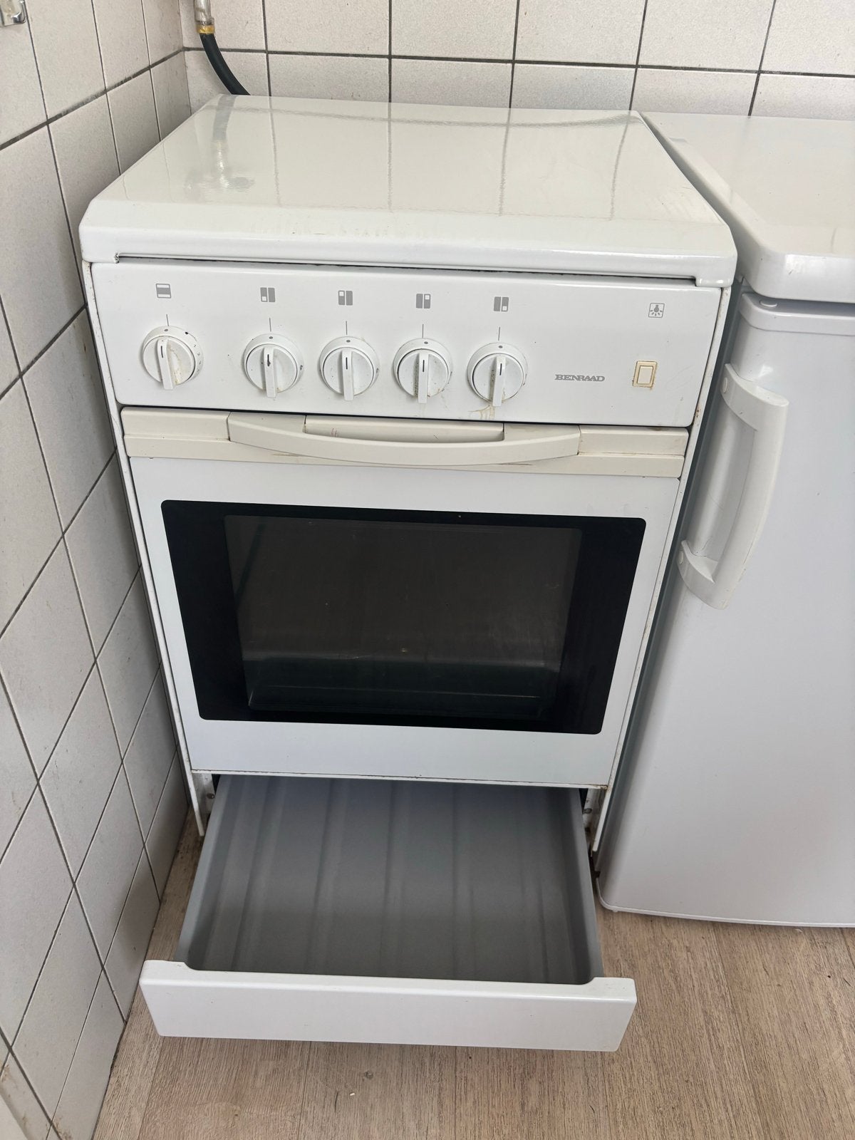 Fijn gasfornuis met elektrische oven - Zo goed als nieuw, Witgoed en Apparatuur, Fornuizen, 60 cm of meer, Zo goed als nieuw, Gas