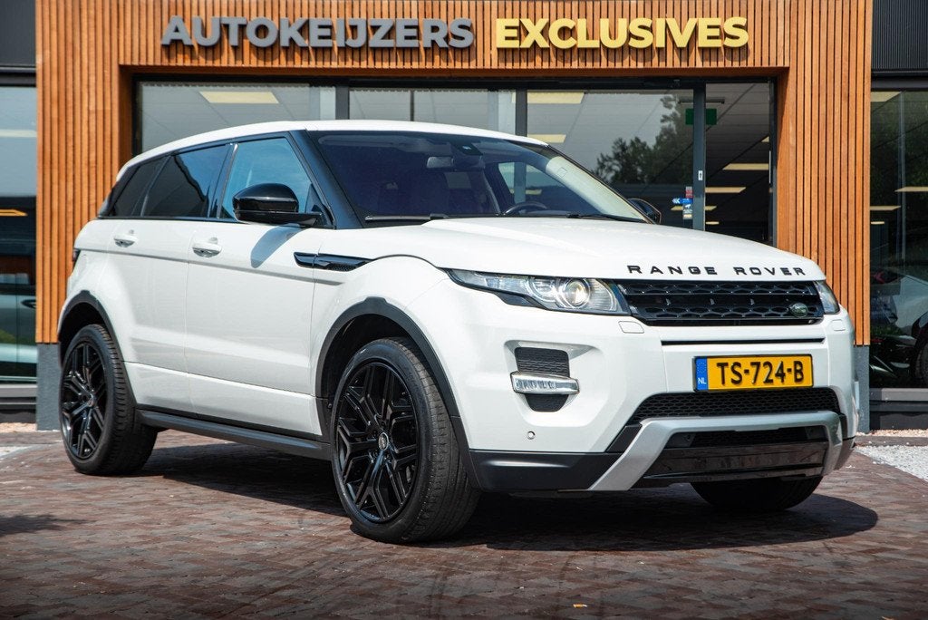 Land Rover Range Rover Evoque 2.0 Si4 HSE Dynamic Voorstoele, Auto's, Euro 6, Automatische klimaatregeling, Wit, Leder