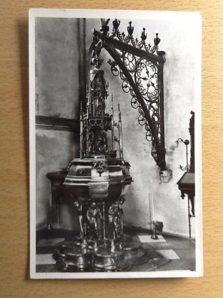 Den Bosch  1935 - Doopvont, Verzenden, 1920 tot 1940, Ongelopen, Noord-Brabant