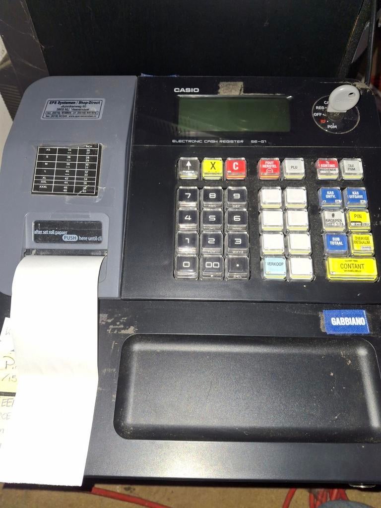 Casio kassa, Ophalen of Verzenden, Gebruikt
