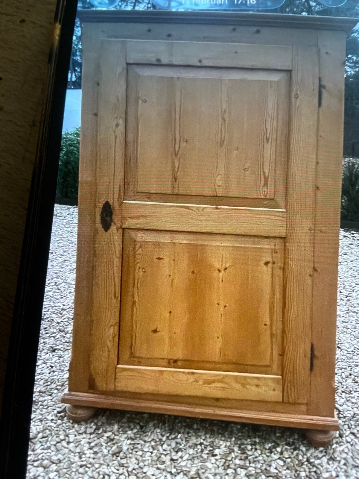 Oude grenen kast - massief hout, Ophalen