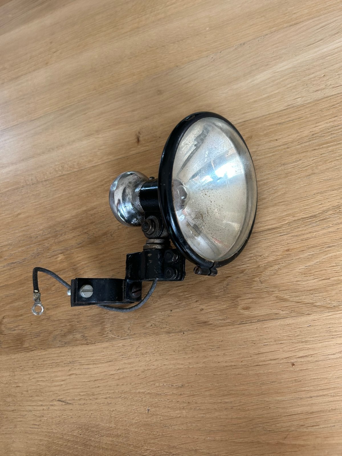 Vintage Zoeklicht Vooroorlogse Motorfiets Lamp, Ophalen of Verzenden, Gebruikt