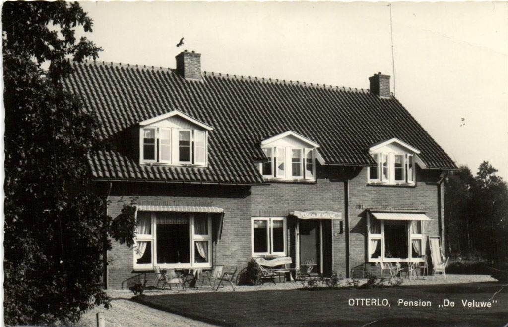 Otterlo, Pension De Veluwe - ongelopen, Ophalen of Verzenden, 1960 tot 1980, Ongelopen, Gelderland