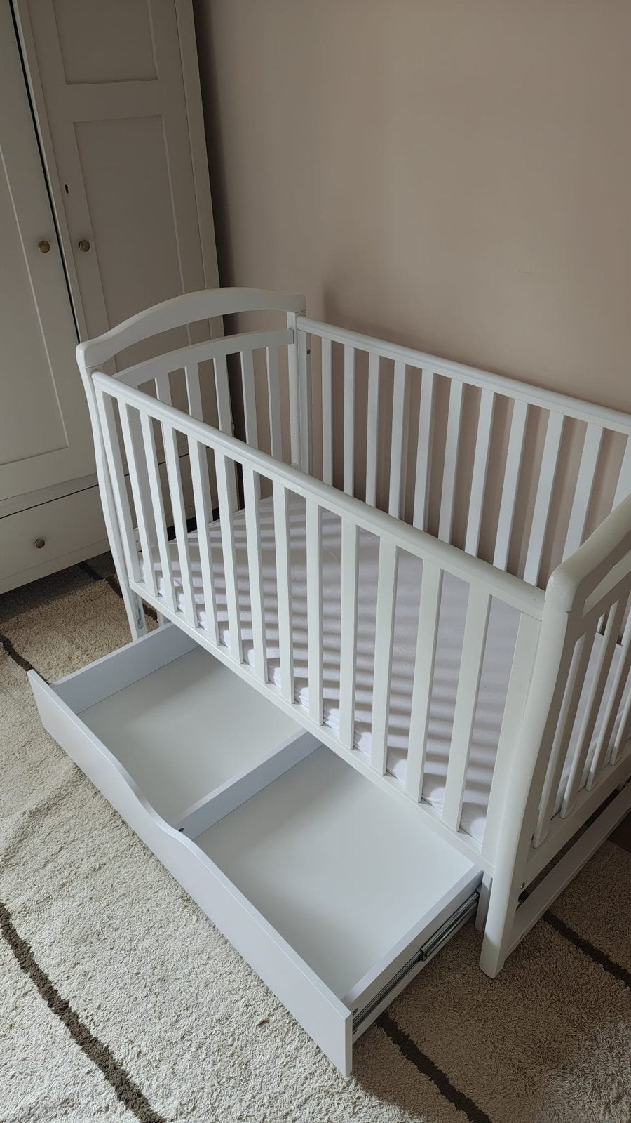Veres LD6 Ledikant met lade en matras - Zo goed als nieuw, Ophalen, Zo goed als nieuw, Ledikant
