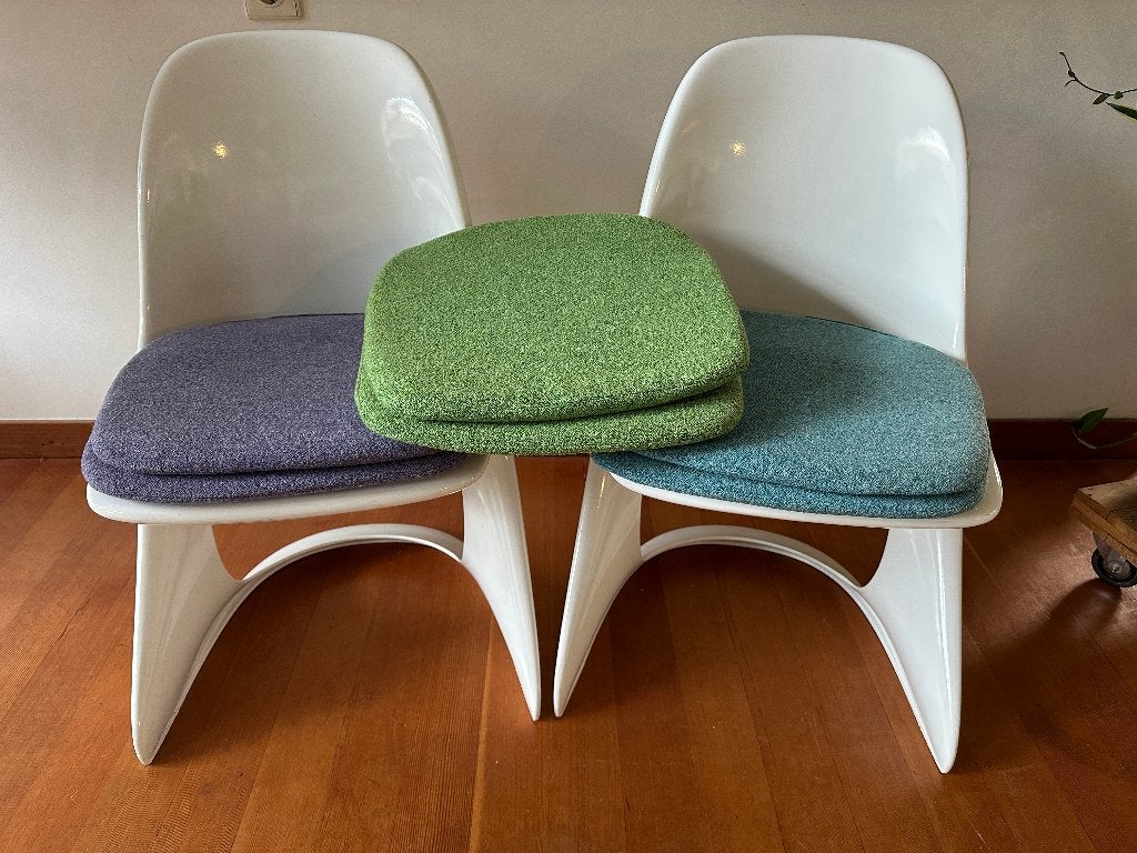 6 losse kussens voor Casala stoelen, Overige kleuren, Seventies design / Space Age, Ophalen of Verzenden, Zo goed als nieuw