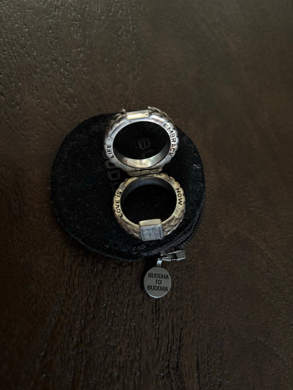 Buddha to Buddha ring, maat 20, zilver, Ophalen, 20 of groter, Zo goed als nieuw, Dame of Heer