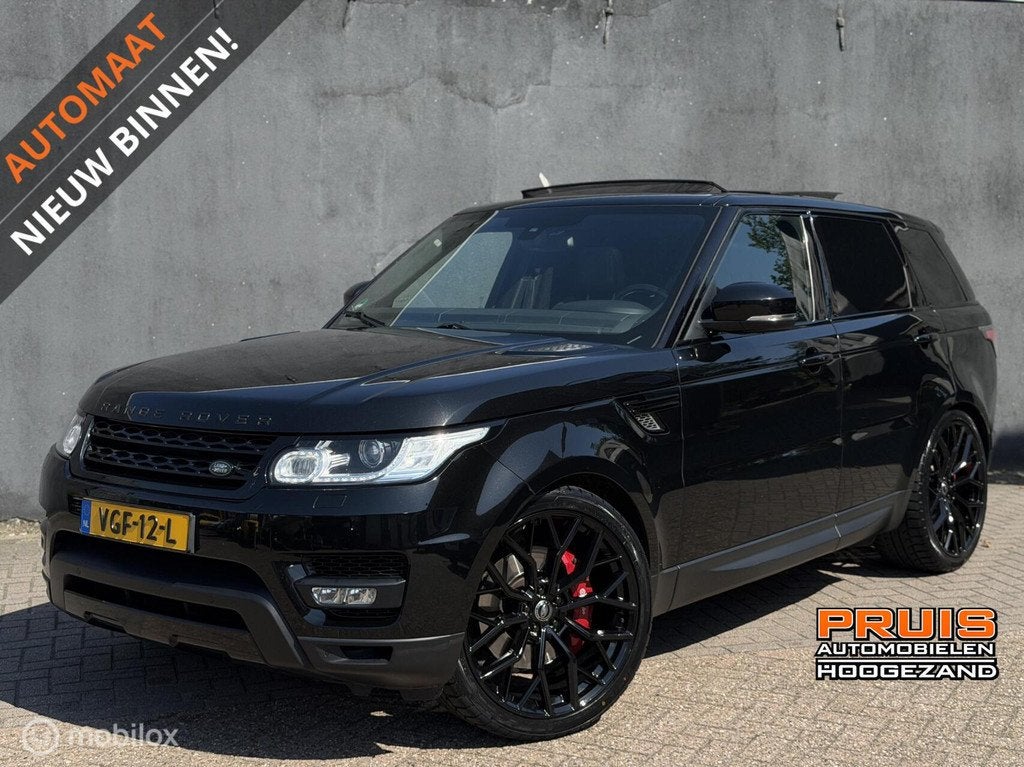 Range Rover Sport 4.4 SDV8 HSE Dynamic -23"- *GRIJS KENTEKEN, Auto's, Land Rover, Automaat, Euro 5, Gebruikt, Leder