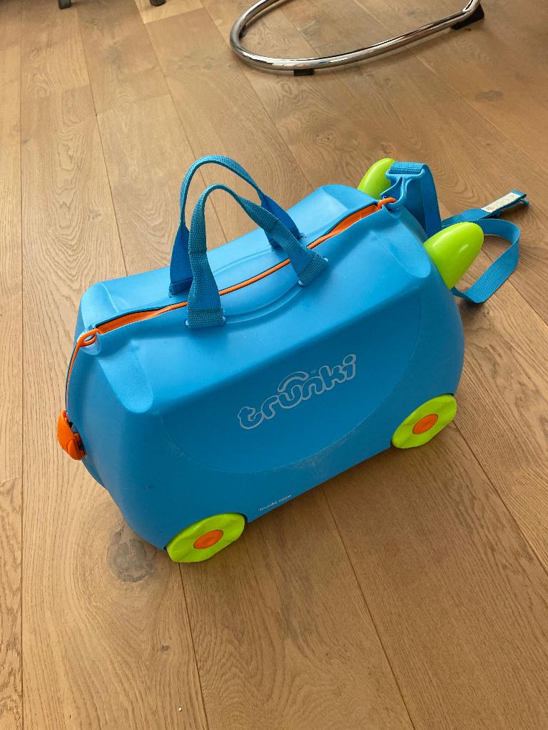 Trunki koffer kind blauw, Gebruikt, Hard kunststof, Minder dan 50 cm, Minder dan 35 cm