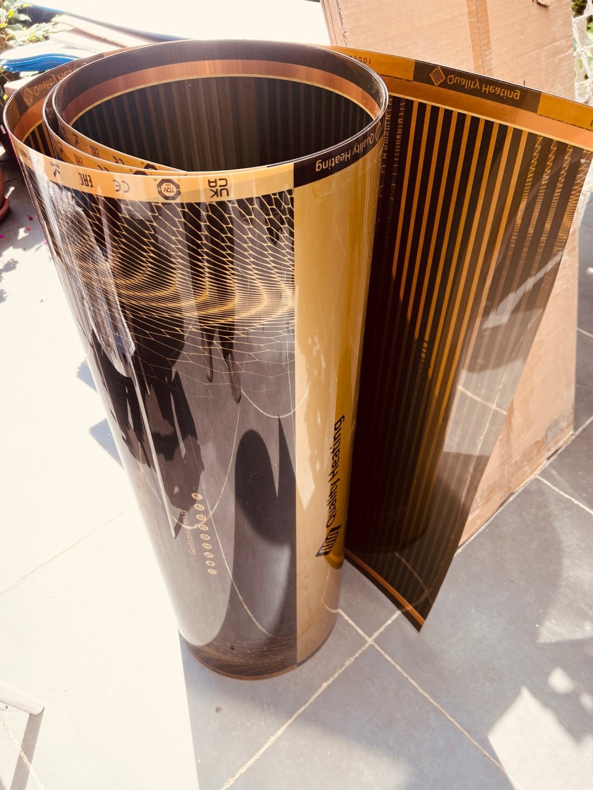 Infrarood Vloerverwarming Set - Nieuw, Doe-het-zelf en Verbouw, Verwarming en Radiatoren, Ophalen, Minder dan 30 cm, Overige typen