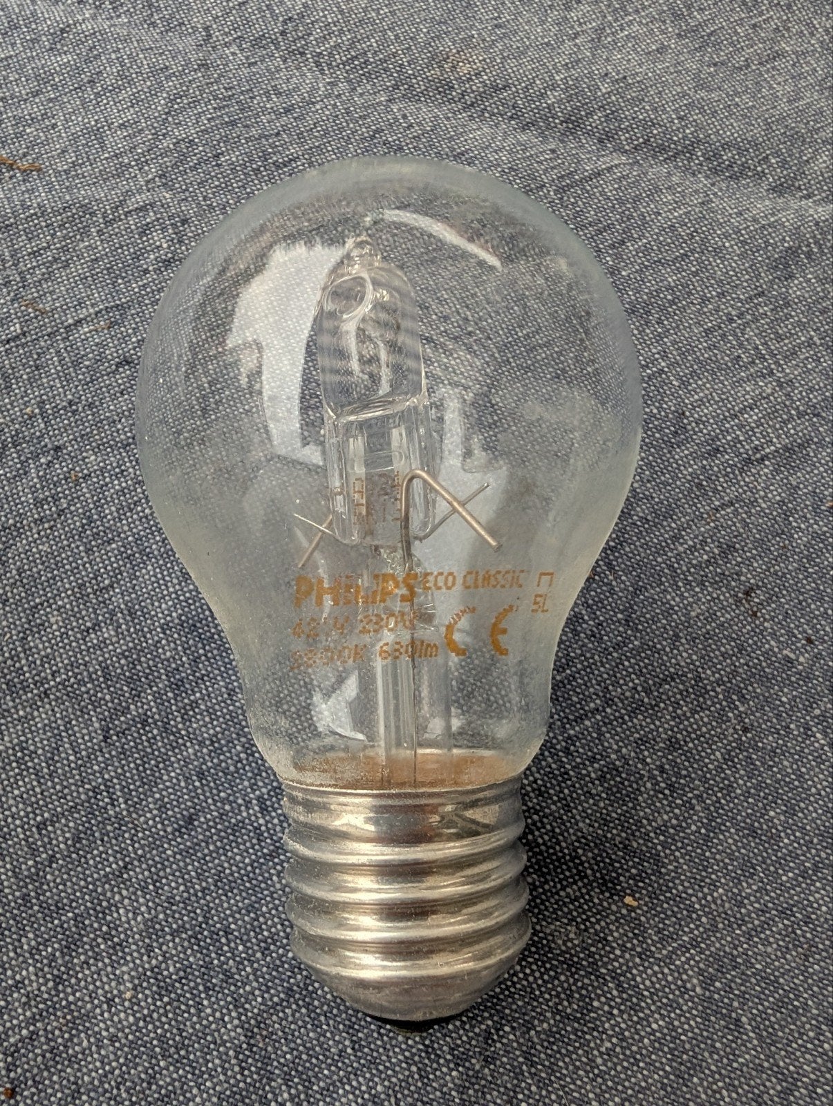 Philips Eco Classic Halogeenlamp E27 42W (60W equivalent), Gebruikt, Warm wit, Halogeenlamp, Philips