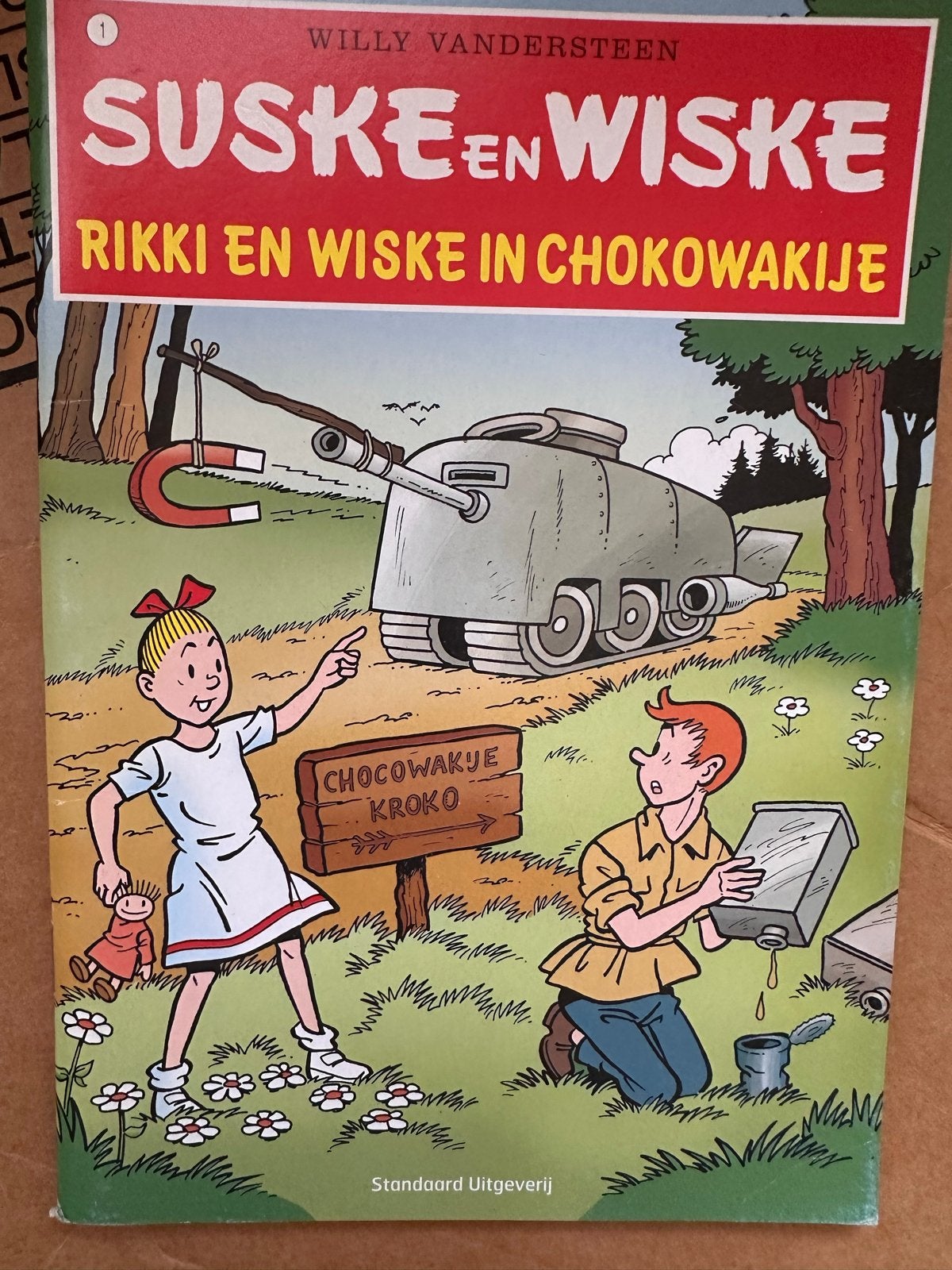 Suske en Wiske: Rikki en Wiske in Chokowakije, Eén stripboek, Ophalen of Verzenden, Gelezen