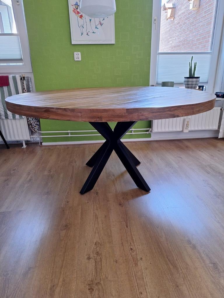 Ronde  Tafel, 50 tot 100 cm, 150 tot 200 cm, Rond, Ophalen of Verzenden