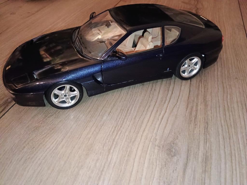 Burago Ferrari 456GT modelauto uit 1992 (schaal 1:18), Hobby en Vrije tijd, Modelauto's | 1:18, Ophalen of Verzenden