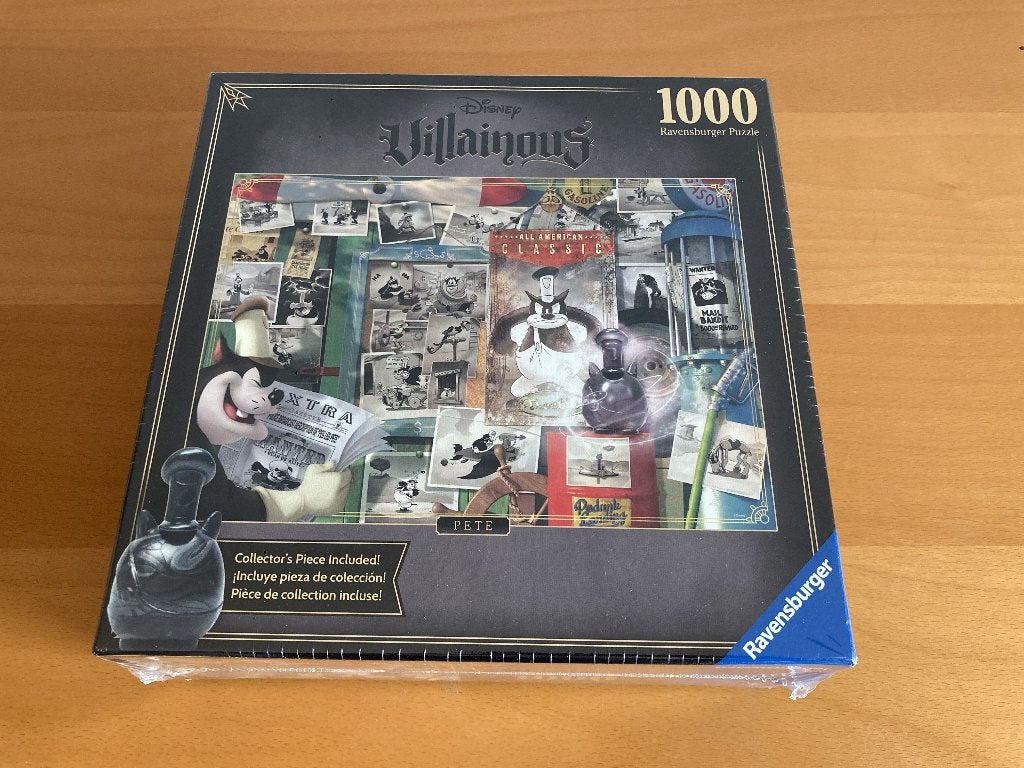 Disney Villainous Pete Puzzel 1000 st Ravensburger (Sealed), Ophalen of Verzenden, 500 t/m 1500 stukjes, Nieuw, Legpuzzel