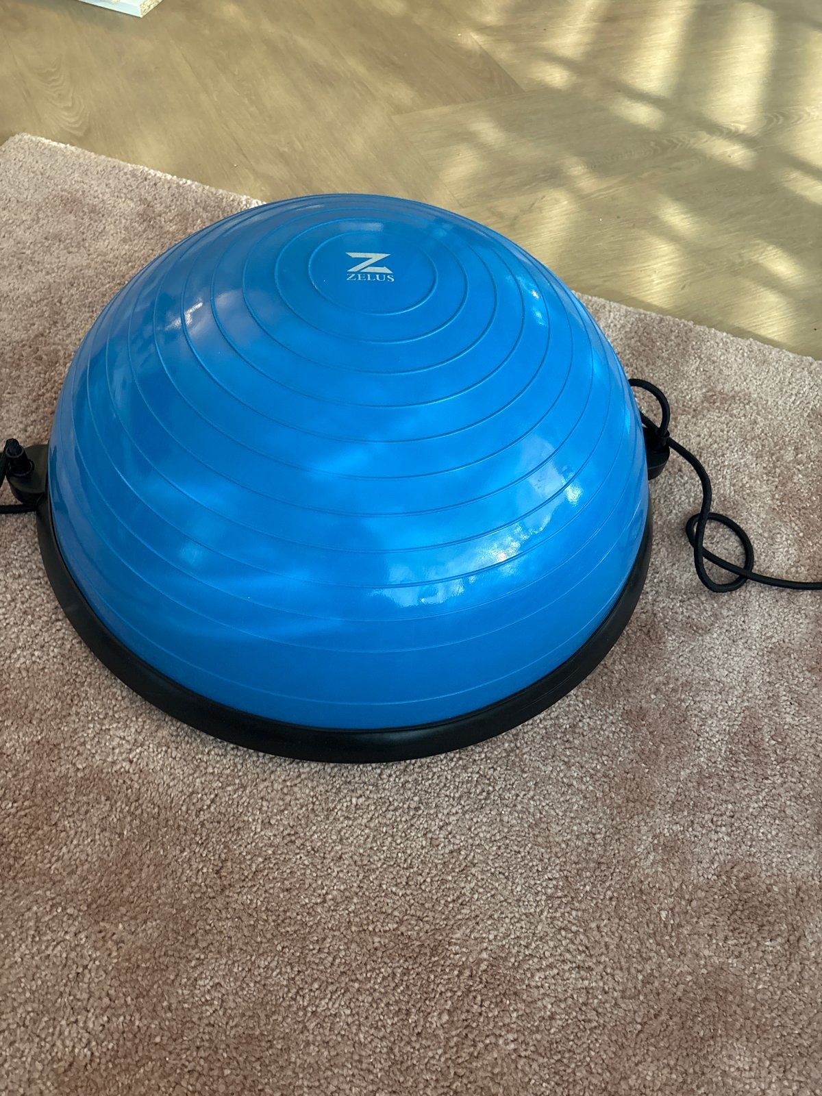 Zelus Balansbord / Bosu Bal met Weerstandsbanden, Ophalen, Gebruikt, Armen, Balansbord