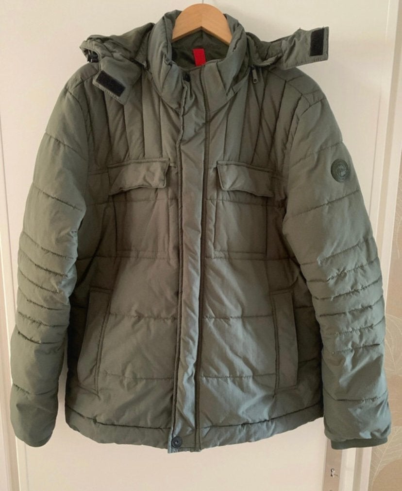 S.Oliver winterjas maat XL, Kleding | Heren, Ophalen, Zo goed als nieuw, Maat 56/58 (XL), Groen