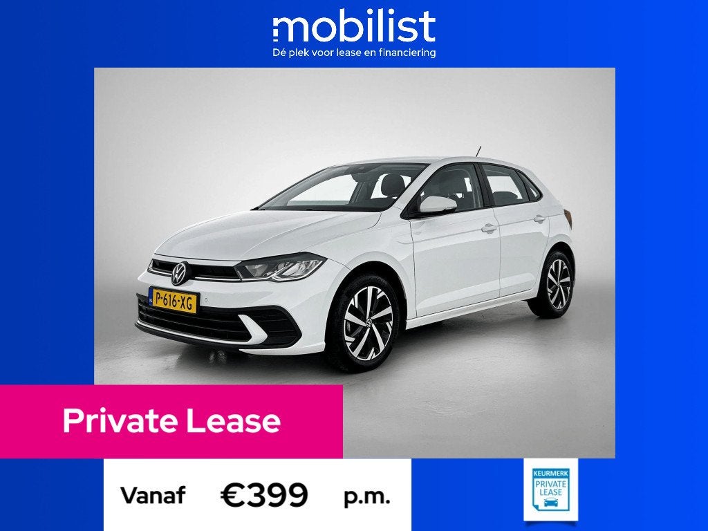 Volkswagen Polo 1.0 TSI Life Business | 95 PK | (bj 2022), Private lease, Gebruikt, 1072 kg, Bedrijf