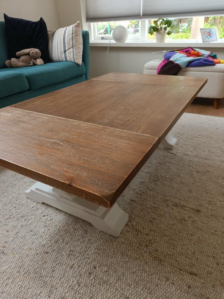 Mooie acacia houten salon tafel, Huis en Inrichting, Tafels | Salontafels, Ophalen, 100 tot 150 cm, 50 tot 100 cm, Minder dan 50 cm