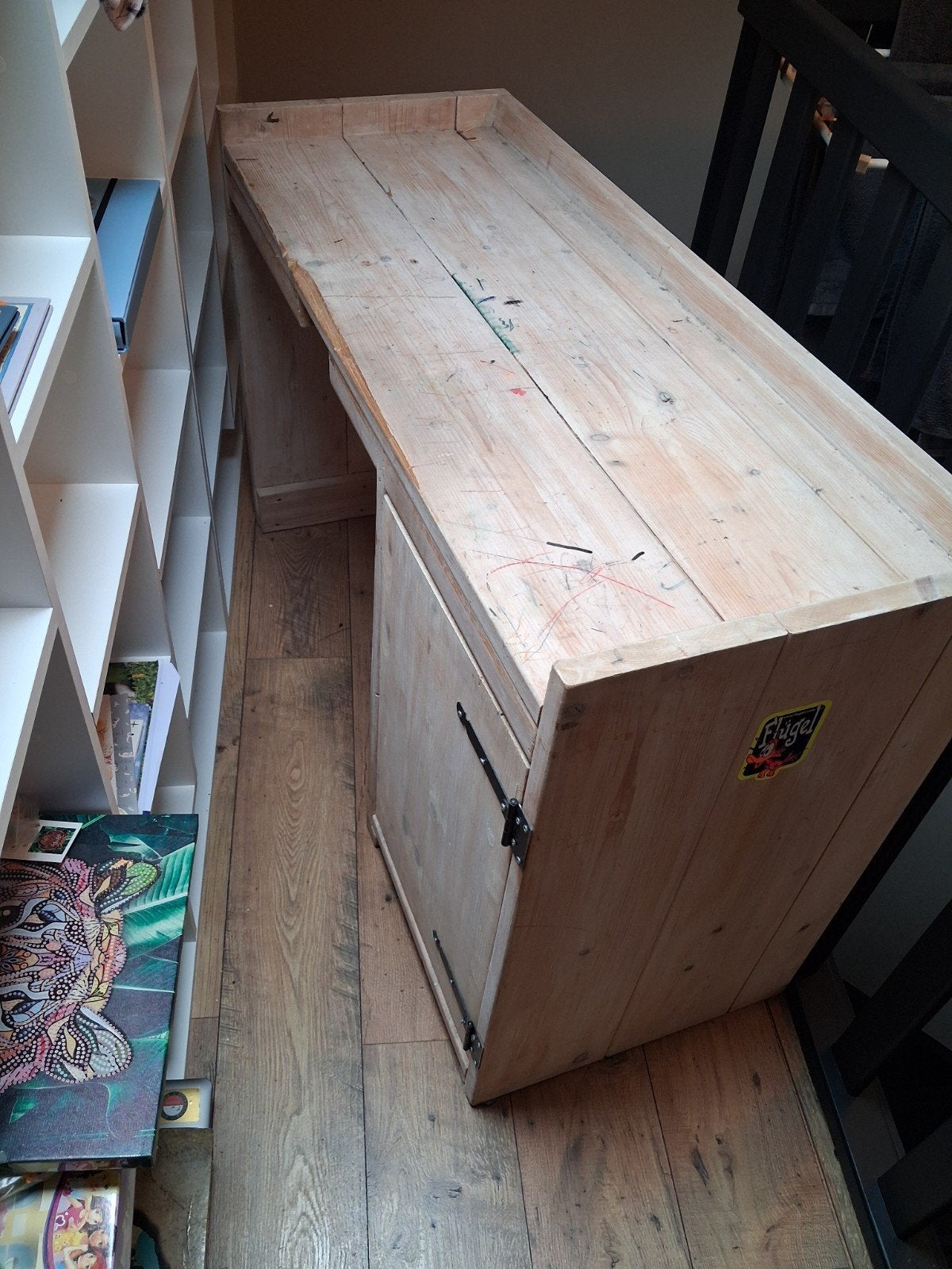 bureau, Gebruikt, Ophalen of Verzenden, Rustiek, Industrieel, 75 cm of meer