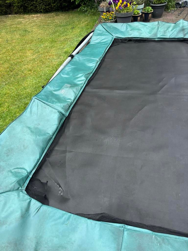 Gebruikte rechthoekige trampoline, Ophalen of Verzenden, Gebruikt